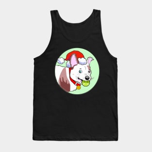 MERRY GRUFFMAS DOG CARTOON GREEN Tank Top